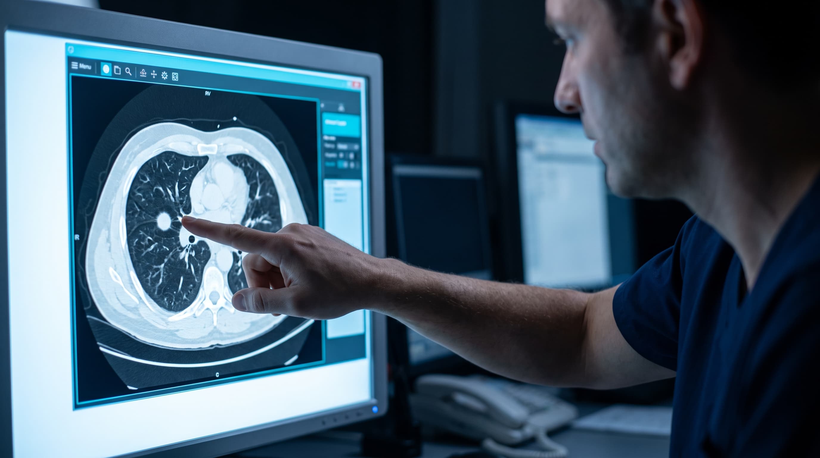 Fotografía Clínica - Hallazgo de Nódulo Pulmonar en Tomografía o Radiografía